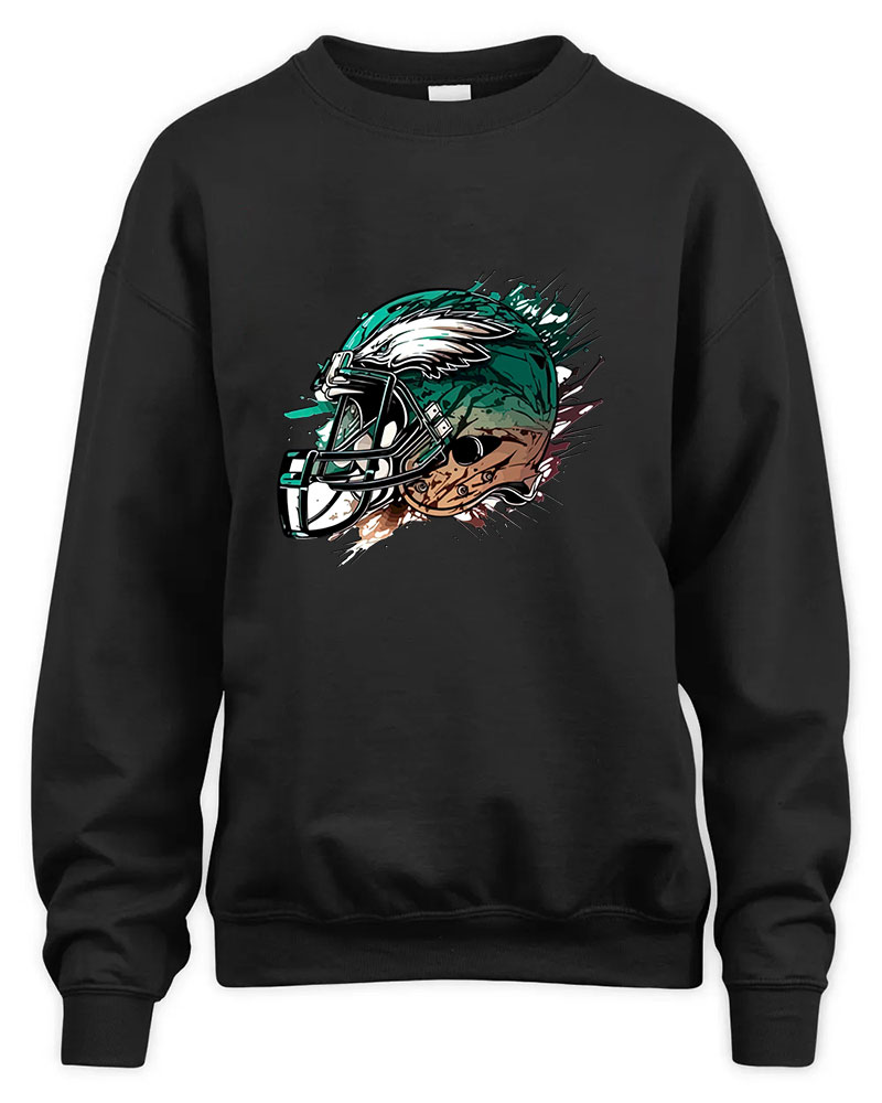 Vintage Go Birds Graphic Tee Unisex Sweatshirt-Black