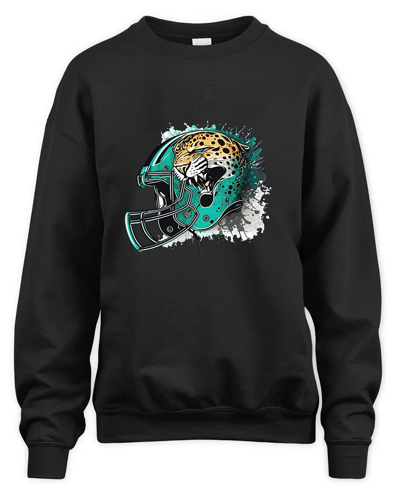 Vintage Jaguars Team Graphic Tee Unisex Sweatshirt-Black