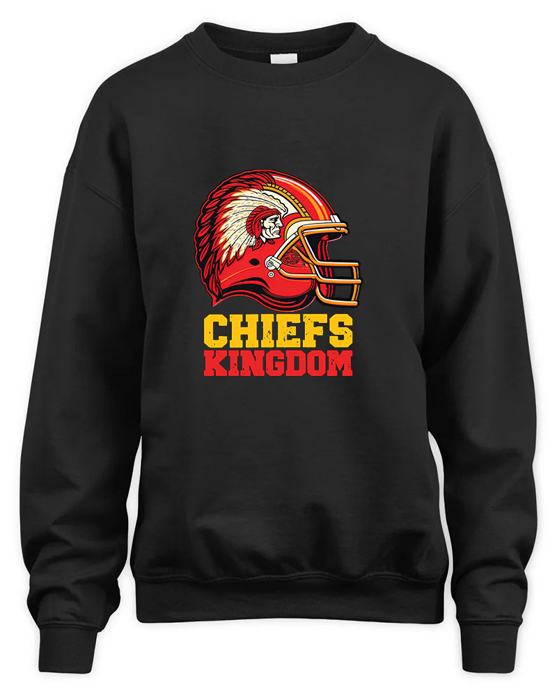 Vintage Kansas City Chiefs Graphic Tee Unisex Sweatshirt-Black