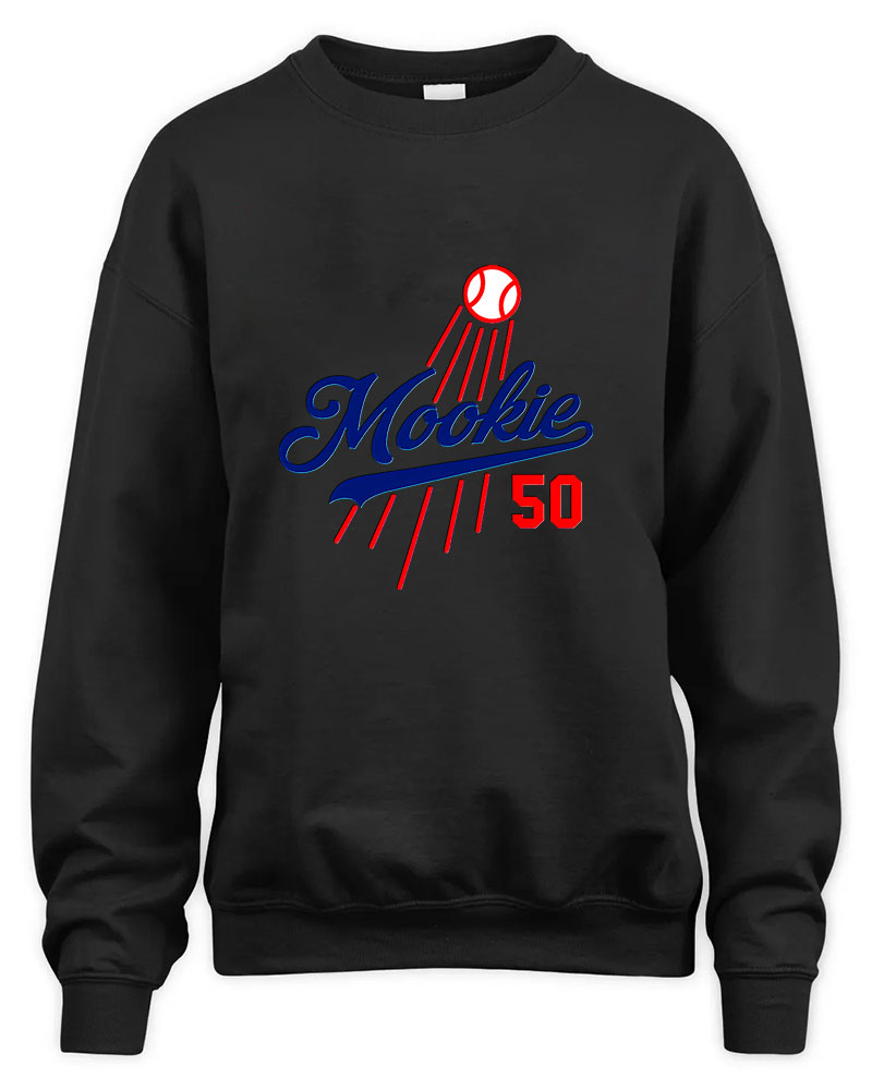 Vintage Mookie Betts  Los Angeles Dodgers Graphic Tee Unisex Sweatshirt-Black