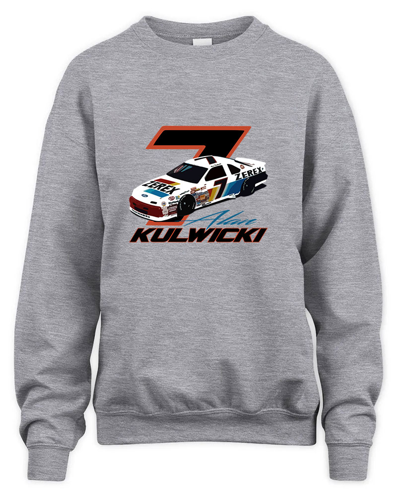 Alan Kulwicki 1990 Graphic Tee Unisex Sweatshirt-Sport Grey