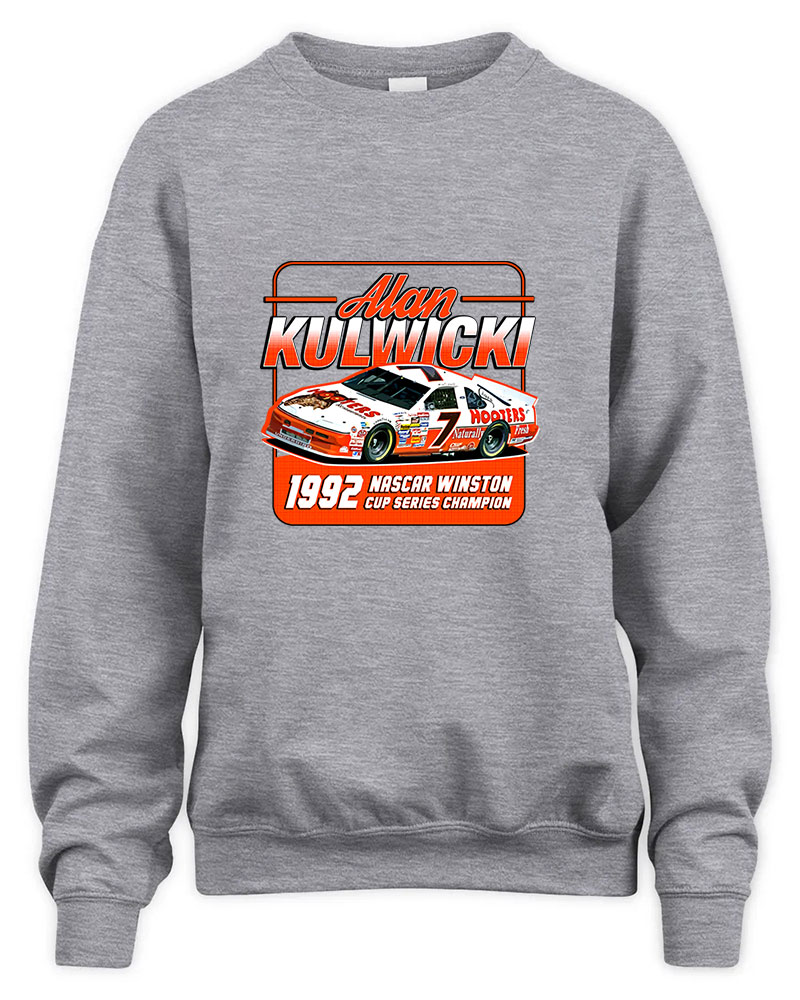 Alan Kulwicki Champion 90s Retro Graphic Tee Unisex Sweatshirt-Sport Grey