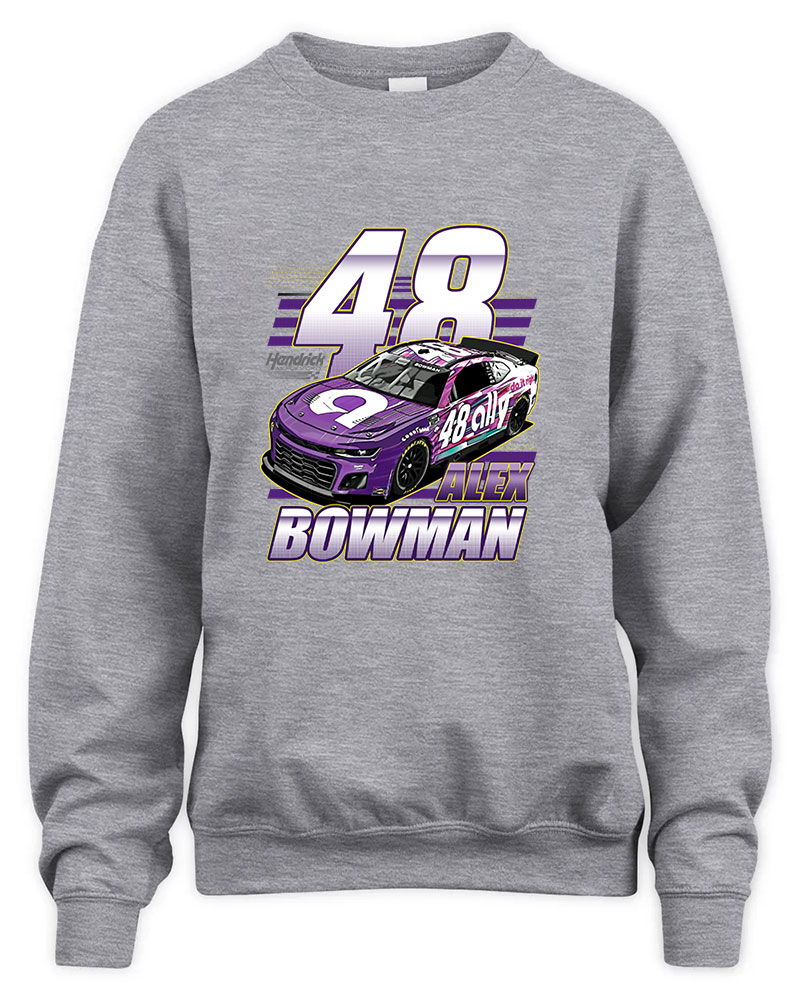 Alex Bowman 48 Graphic Tee Unisex Sweatshirt-Sport Grey