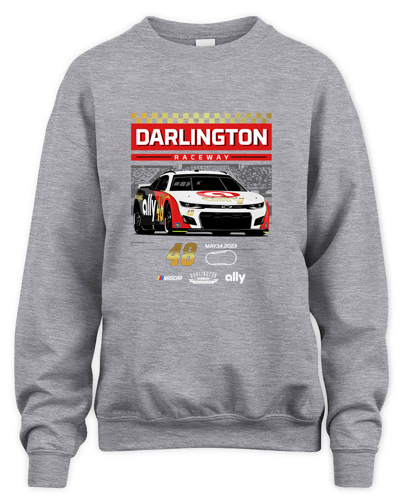 Alex Bowman 48 Camaro Throwback Graphic Tee Unisex Sweatshirt-Sport Grey