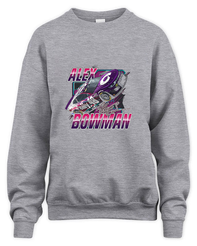 Alex Bowman Blister Graphic Tee Unisex Sweatshirt-Sport Grey