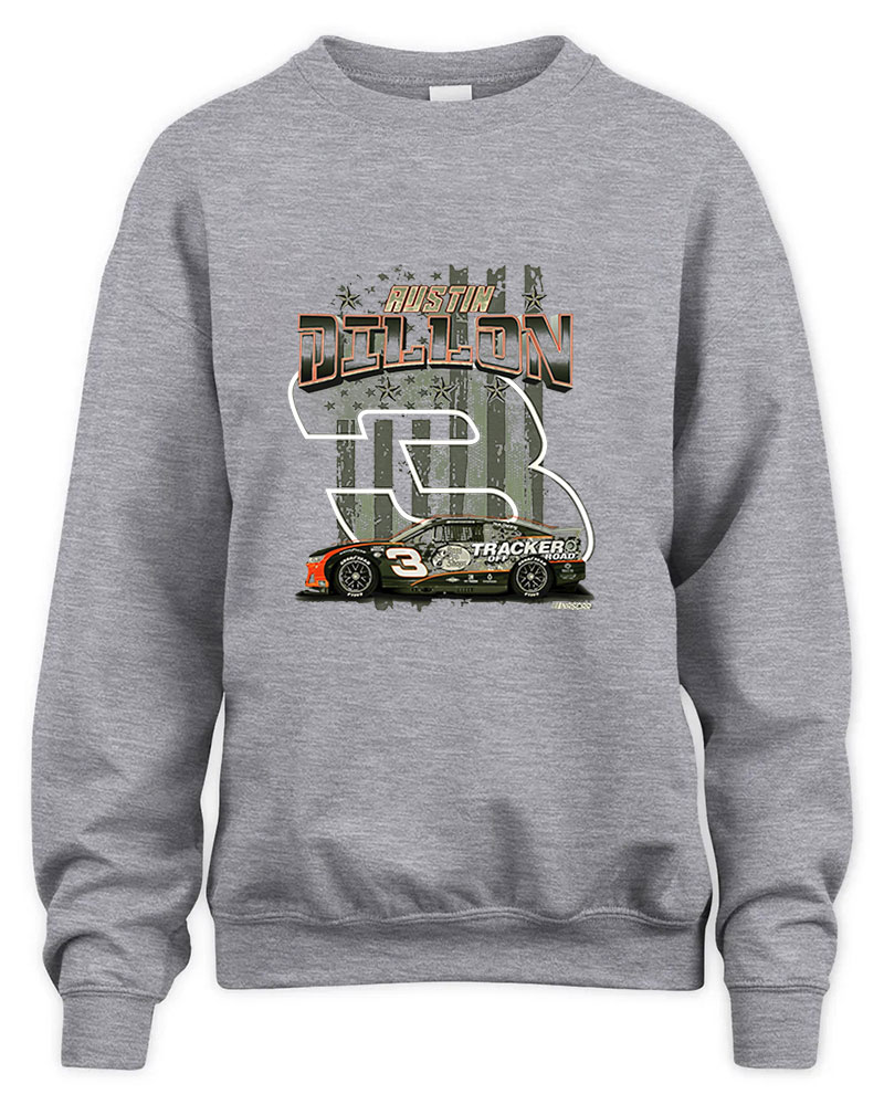 Austin Dillon 3 Military Graphic Tee Unisex Sweatshirt-Sport Grey