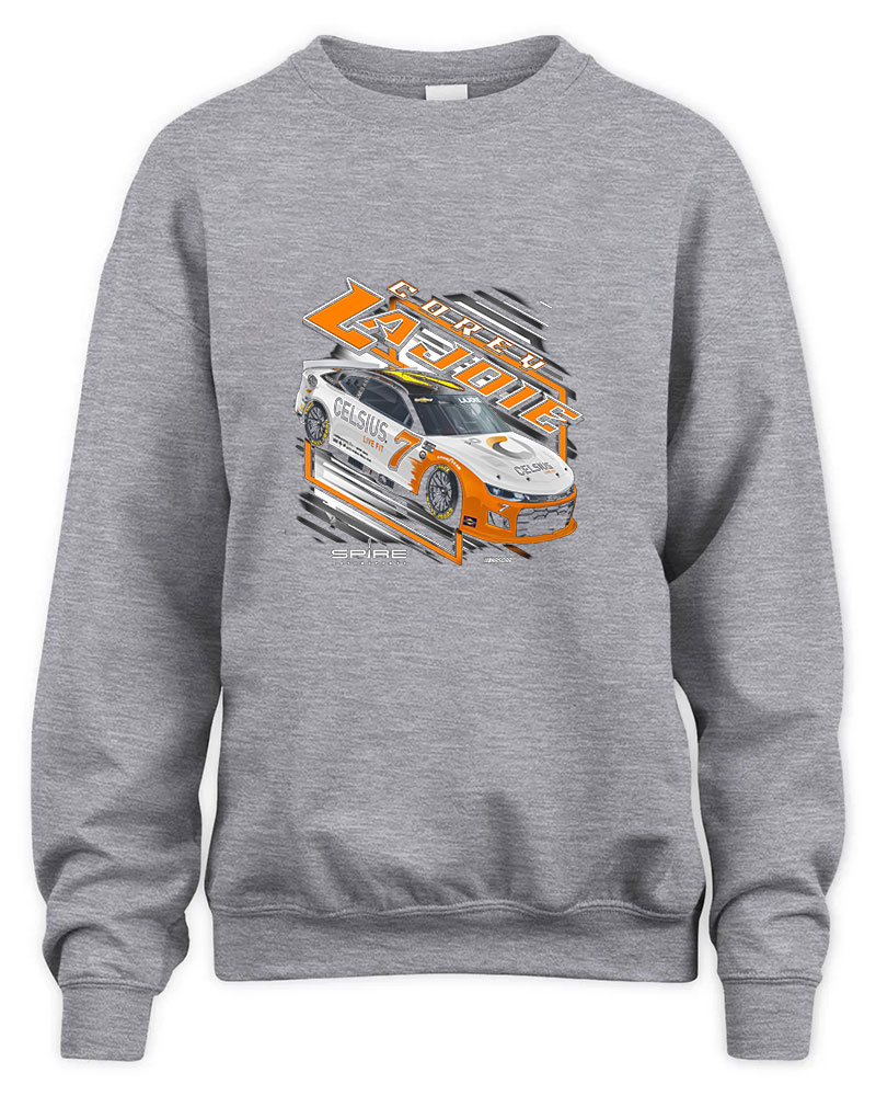 Corey LaJoie Celsius Car Graphic Tee Unisex Sweatshirt-Sport Grey