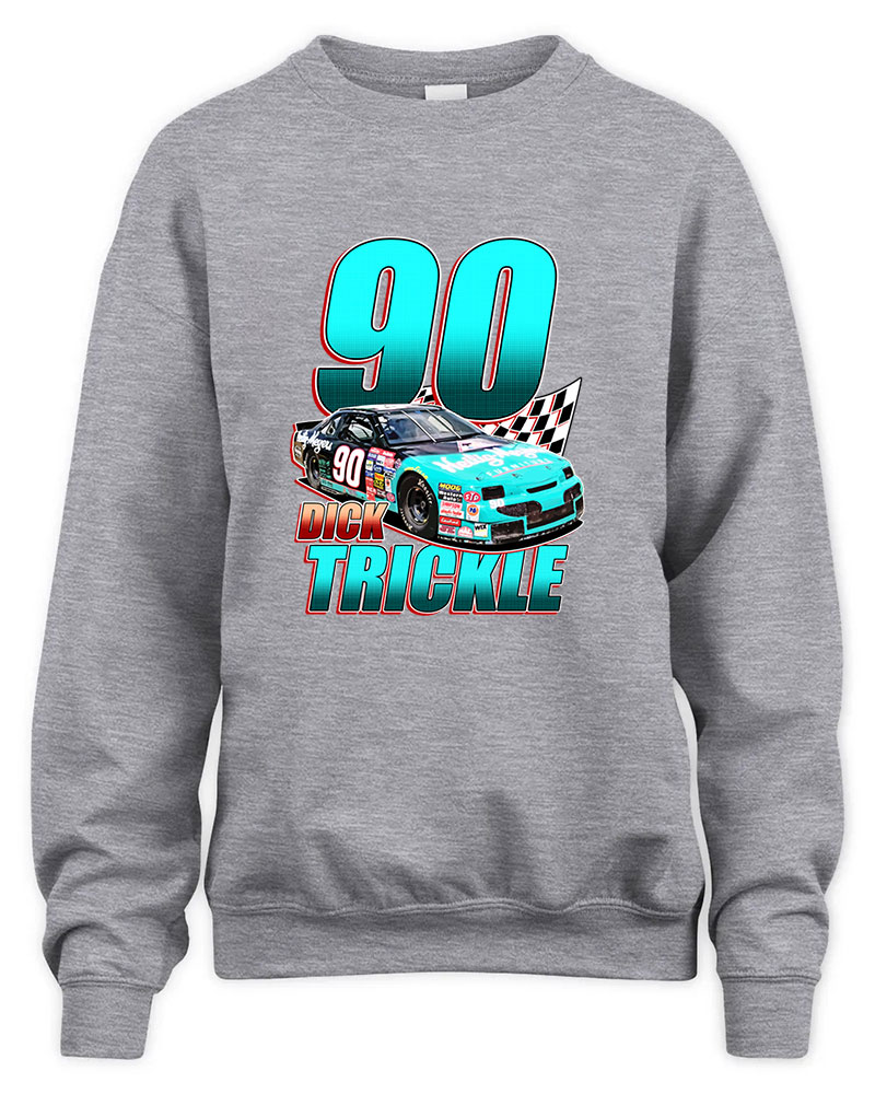 Dick Trickle 90 90s Retro Graphic Tee Unisex Sweatshirt-Sport Grey