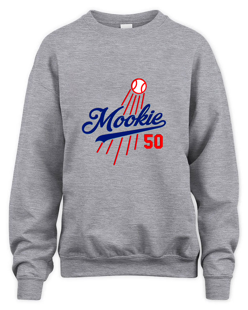 Vintage Mookie Betts  Los Angeles Dodgers Graphic Tee Unisex Sweatshirt-Sport Grey