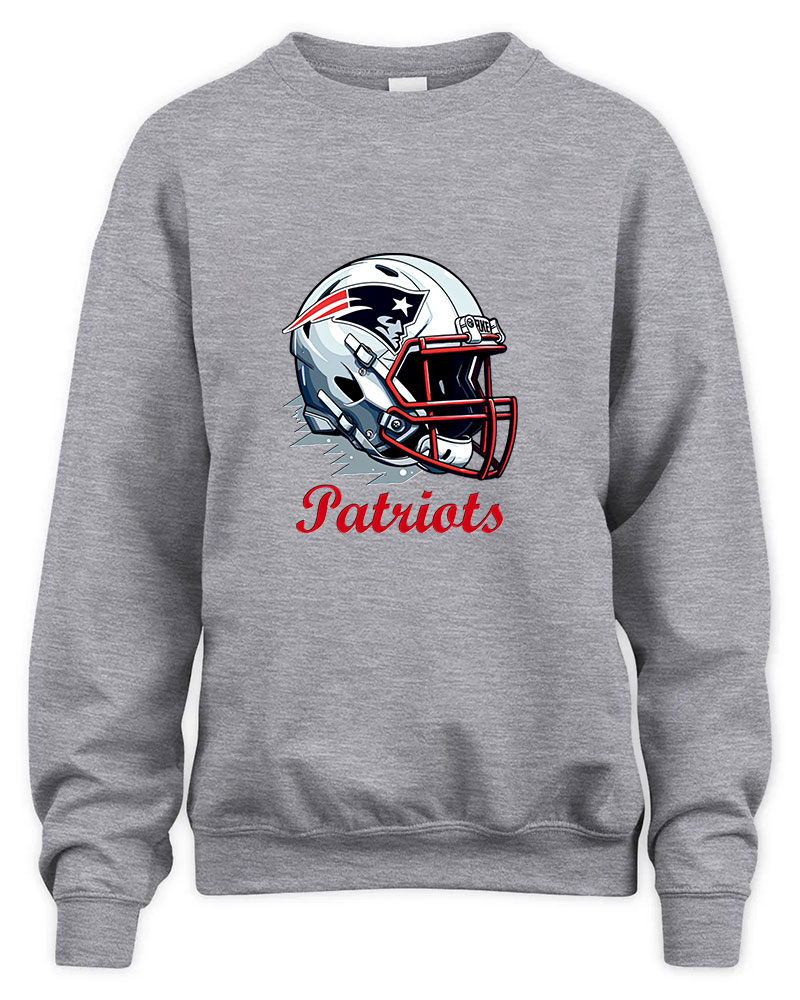 Vintage Patriots Graphic Tee Unisex Sweatshirt-Sport Grey