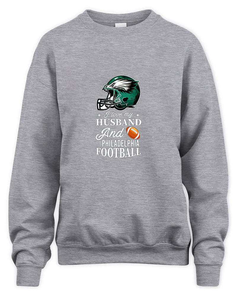 Vintage Philadelphia Football Graphic Tee Unisex Sweatshirt-Sport Grey