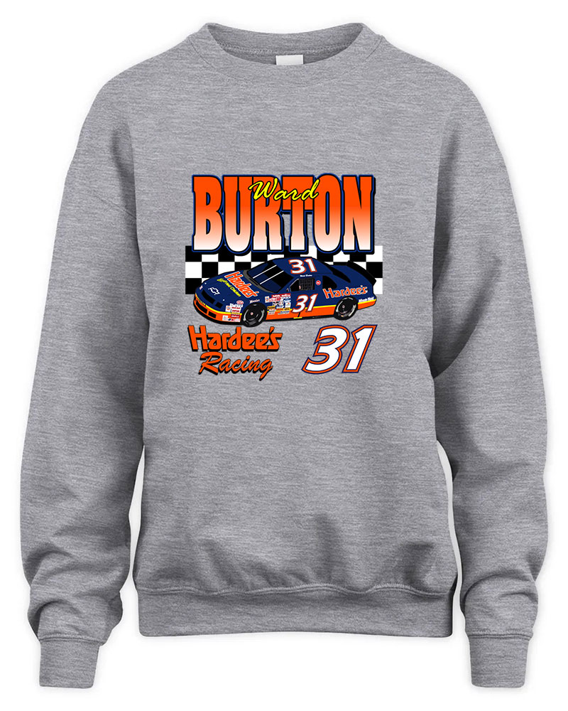 Ward Burton 31 Vintage Graphic Tee Unisex Sweatshirt-Sport Grey