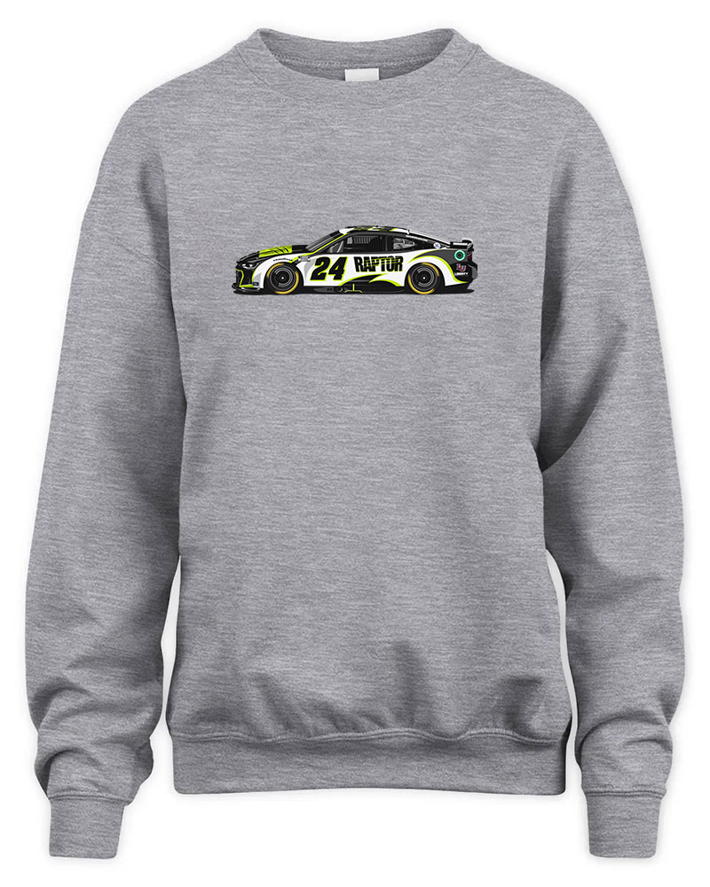 William Byron Camaro Graphic Tee Unisex Sweatshirt-Sport Grey