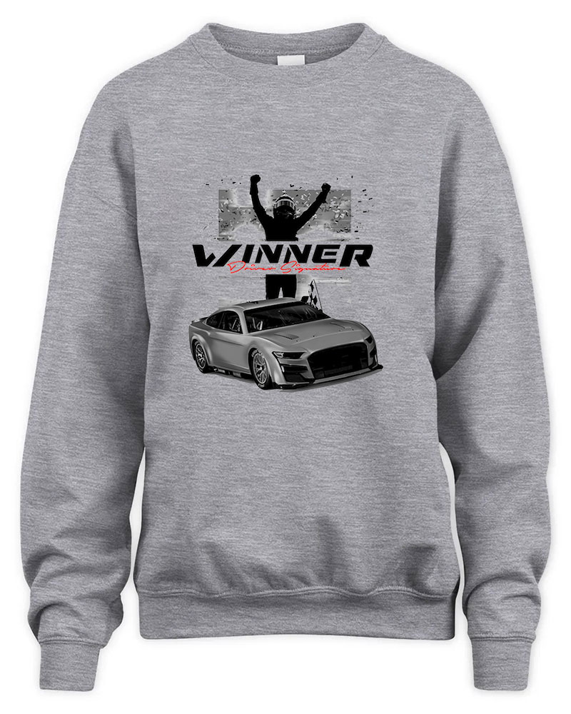 William Byron EchoPark Automotive 400 Race Graphic Tee Unisex Sweatshirt-Sport Grey