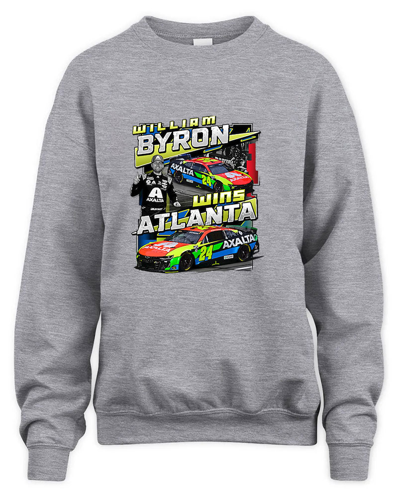 William Byron Quaker State 400 Race Winner Graphic Tee Unisex Sweatshirt-Sport Grey