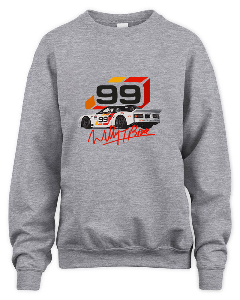 Willy T Ribbs 1986 Graphic Tee Unisex Sweatshirt-Sport Grey