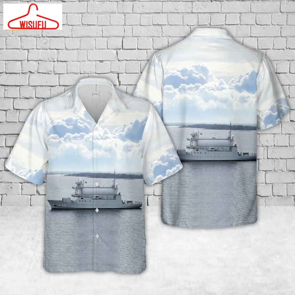 Swedish Navy Hswms Orion Hawaiian Shirt, New Fashion Gifts