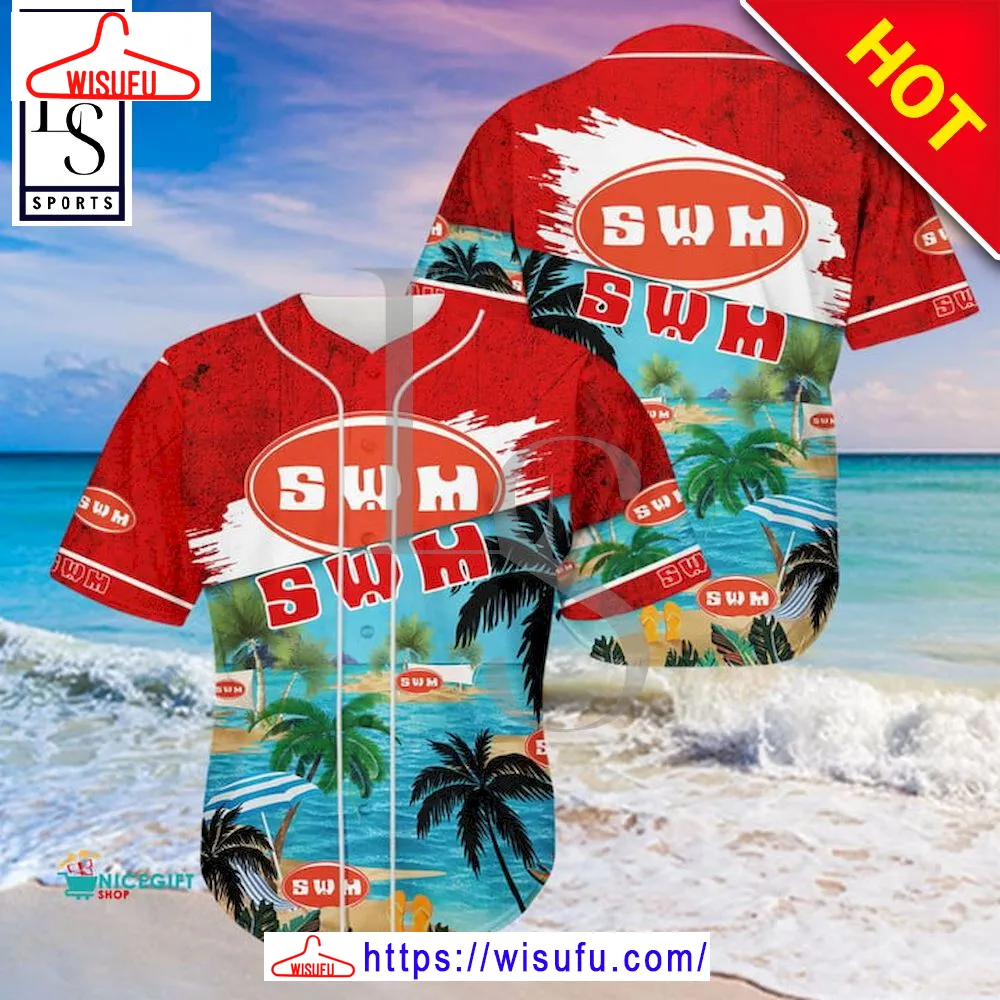 Swm Motorcycles Aloha Island Baseball Jersey, New Fashion Gifts