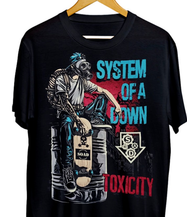 System Of A Down Toxicity Cool Mask T-Shirt