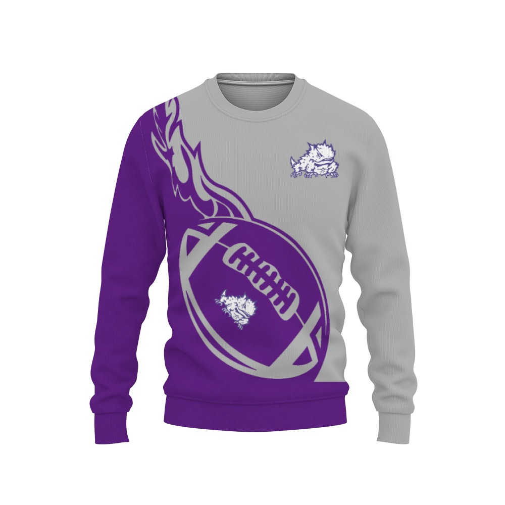 TCU Horned Frogs Go to Champion 2023-3D Sweatshirt