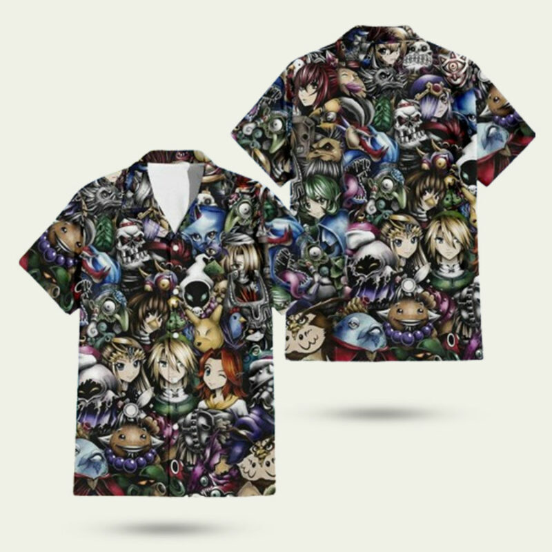 THE LEGEND OF ZELDA ALL ZELDA CHARACTERS TROPICAL HAWAIIAN SHIRT