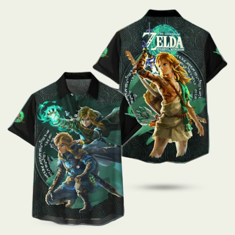 THE LEGEND OF ZELDA TEARS OF THE KINGDOM HAWAIIAN SHIRT