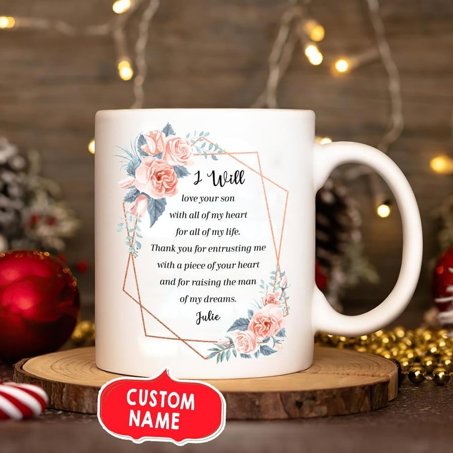 TO MY MOM MUG PERSONALIZED A PIECE OF YOUR HEART MUG MOM MUG STEPMOM GIFT BONUS MOMMY GIFT BEST CUP GIFT FOR MOTHER'S DAY BIRTHDAY GIFT FOR WOMAN 11 -15 OZ COLOR CHANGING COFFEE MUG