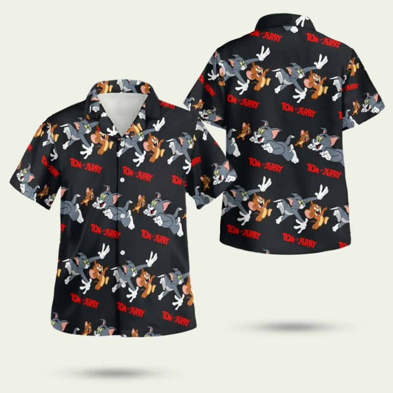 TOM JERRY TROPICAL PATTERN HAWAIIAN SHIRT