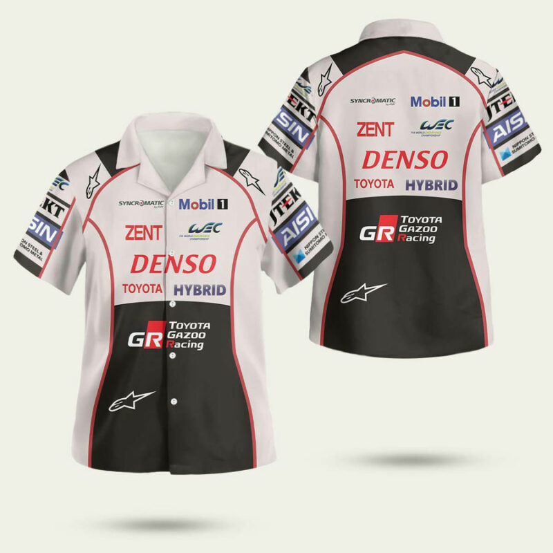 TOYOTA GAZOO DENSO TOYOTA HYBRID RACING TOYOTA HAWAIIAN SHIRT