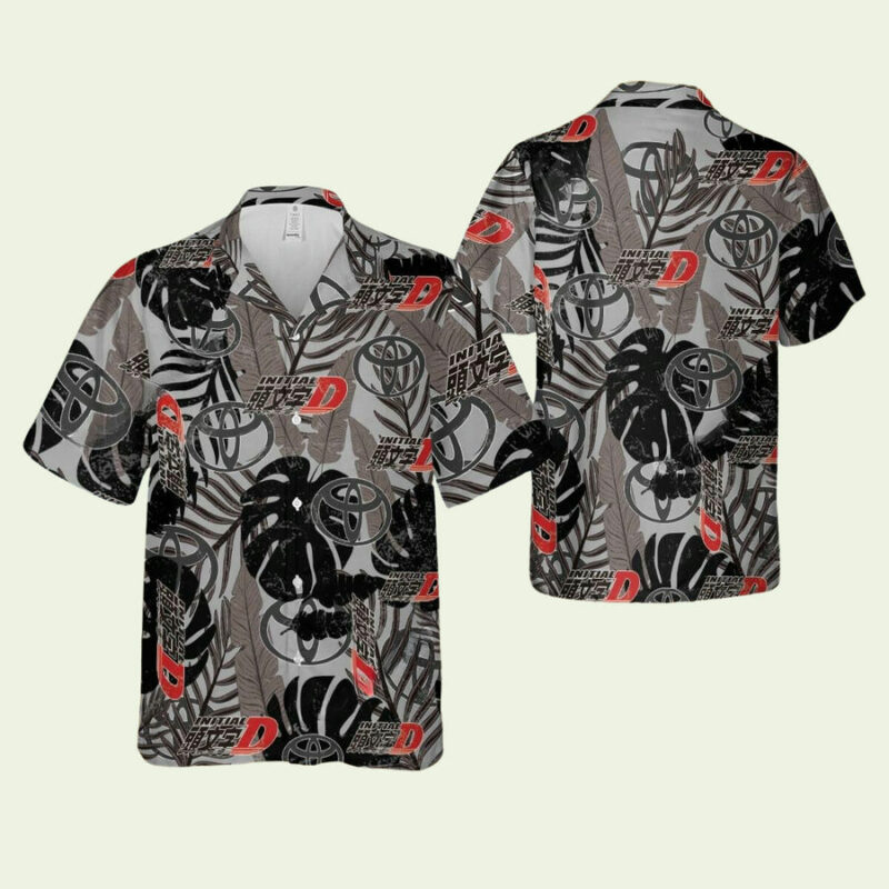 TOYOTA INITIAL D RACING RETRO BRAND ALOHA HAWAIIAN SHIRT