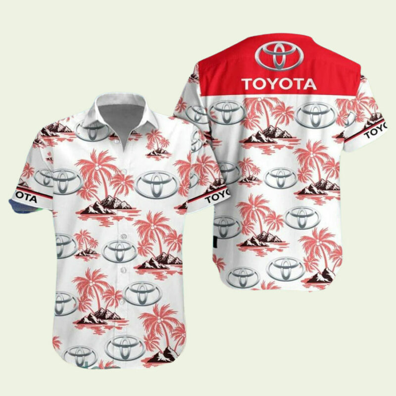 TOYOTA TRUCK ALOHA COCONUT PATTERN HAWAIIAN SHIRT