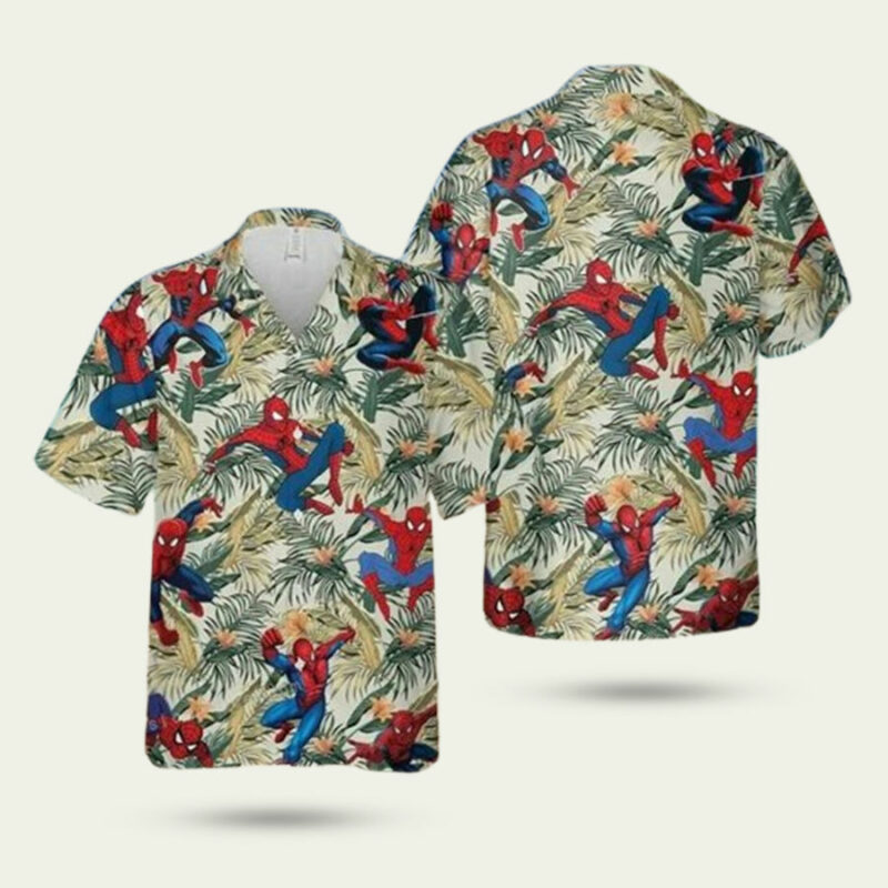 TROPICAL SPIDER MAN HAWAIIAN SHIRT