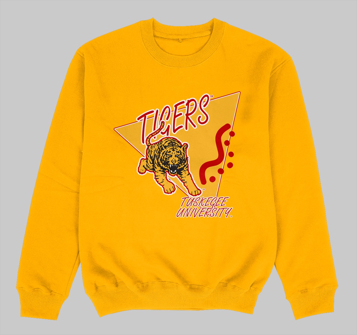 TUSKEGEE BEEPER CREWNECK SWEATSHIRT GOLD COLOR