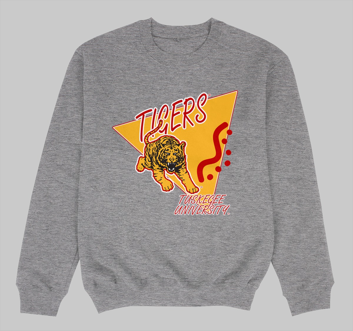 TUSKEGEE BEEPER CREWNECK SWEATSHIRT GREY COLOR