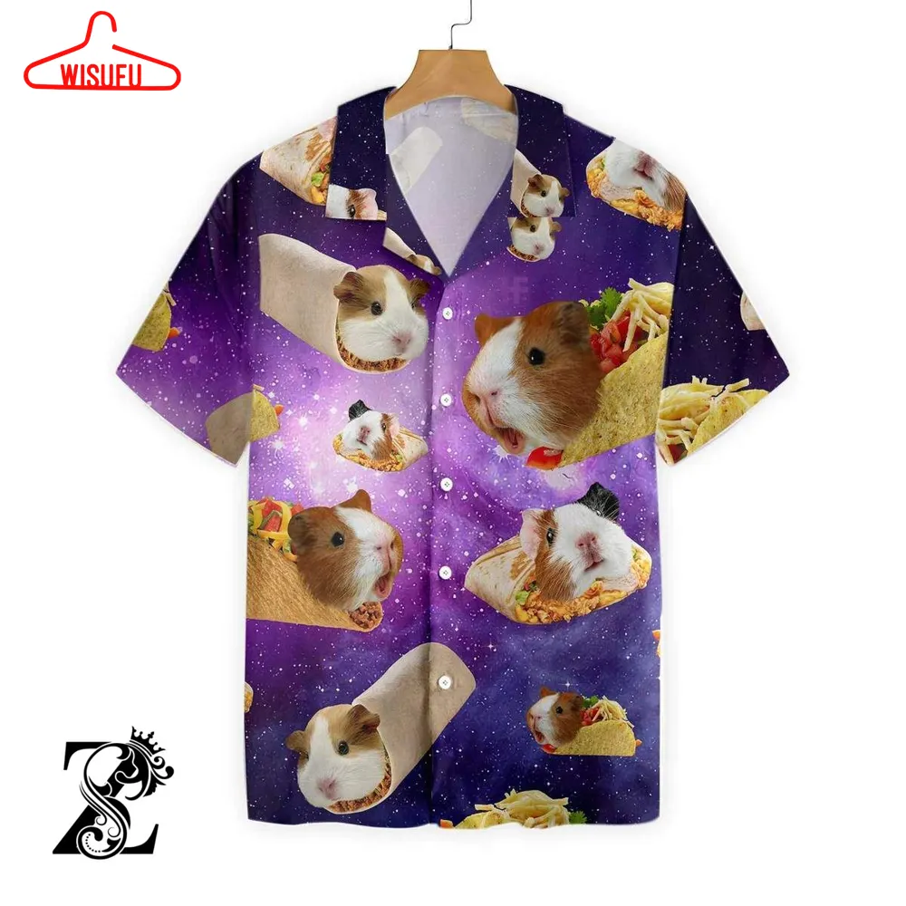 Taco Guinea Pig Hawaiian Shirt, New Hawaiian Holiday Outfits, New Fashion Gifts