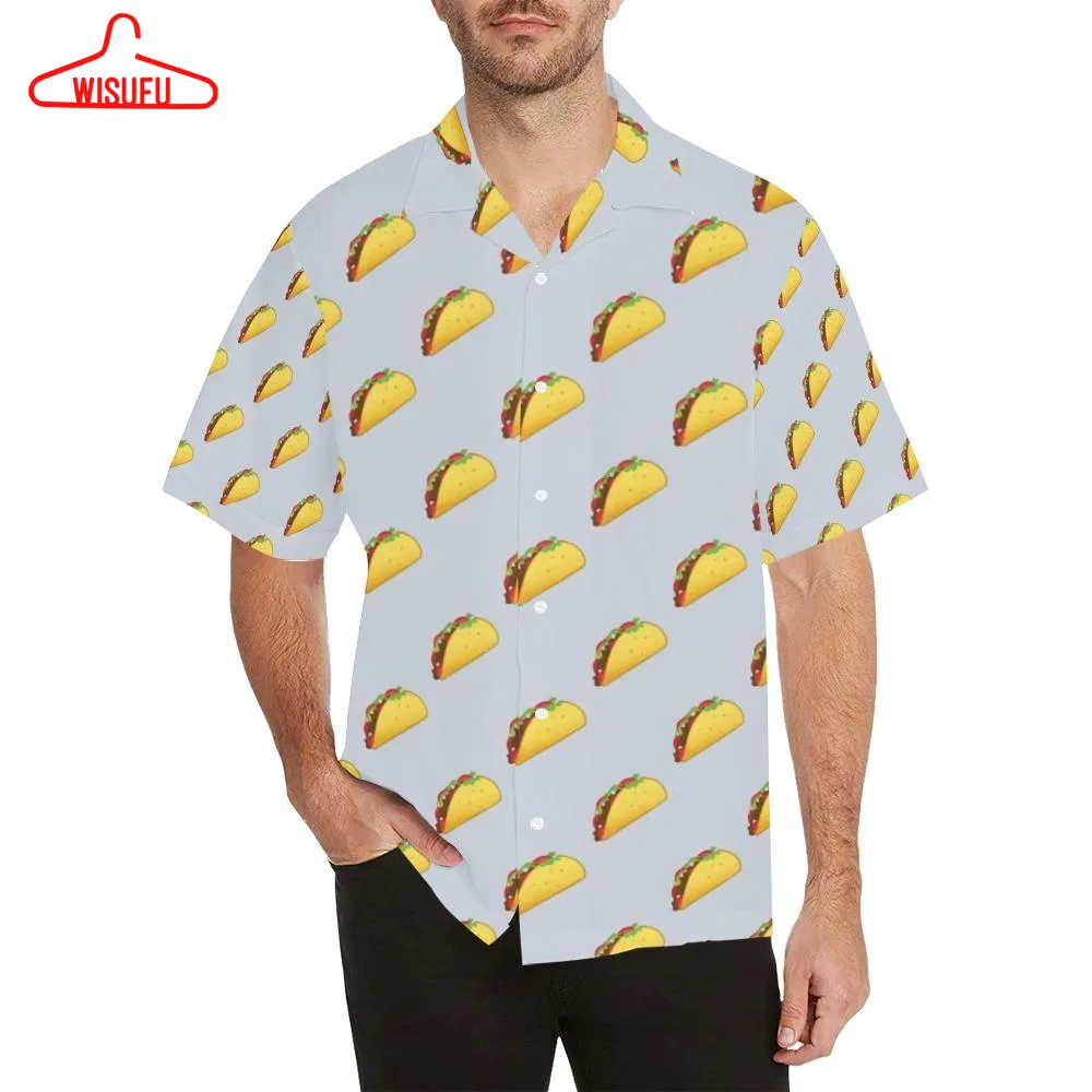 Taco Print Design Lks304 Hawaiian Shirt, New Hawaiian Holiday Outfits, New Fashion Gifts