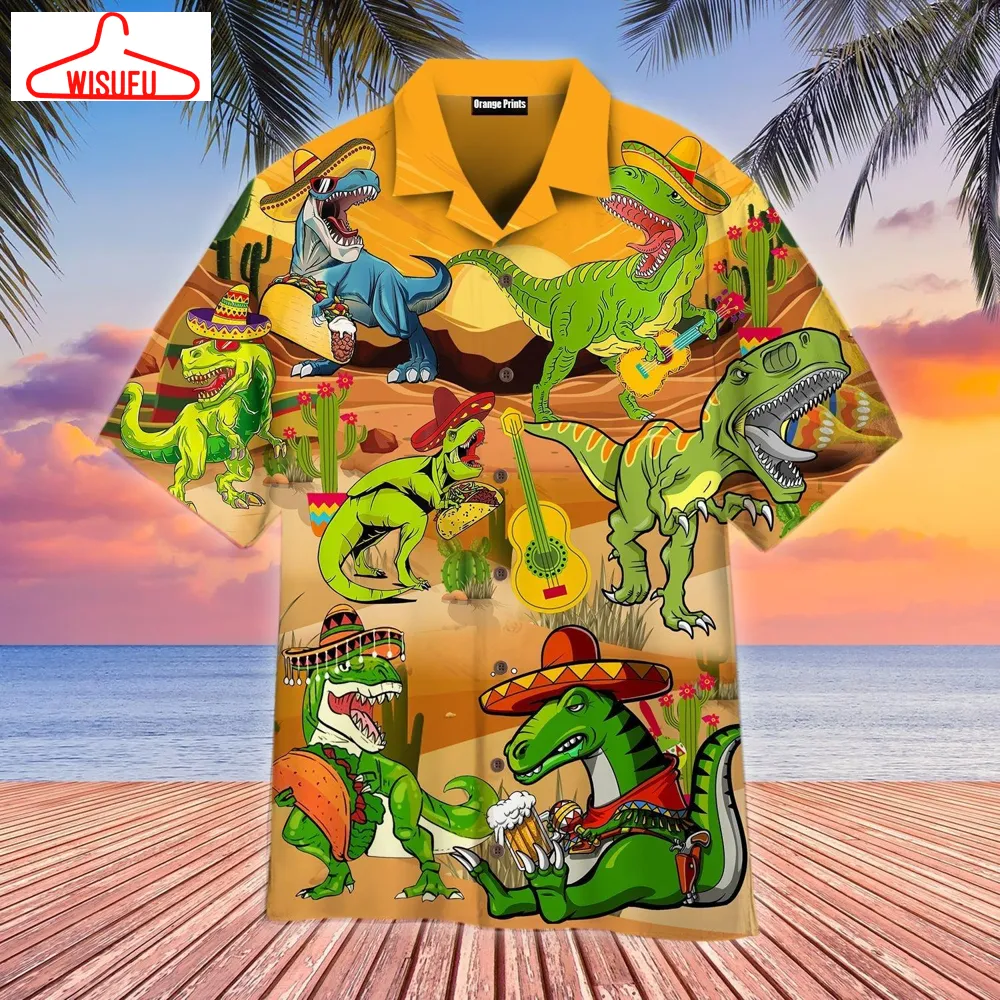 Tacosaurus Cinco De Mayo Hawaiian Shirt - For Men & Women - New Winter Fashion Shirt Gift For Family, New Fashion Gifts