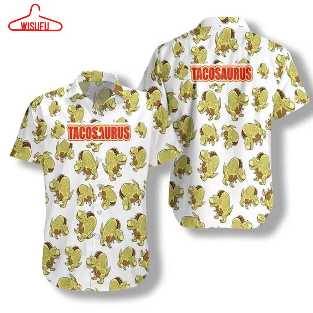 Tacosaurus Tacos Dinosaur Hawaiian Shirt - For Men & Women - New Winter Fashion Shirt Gift For Family, New Fashion Gifts