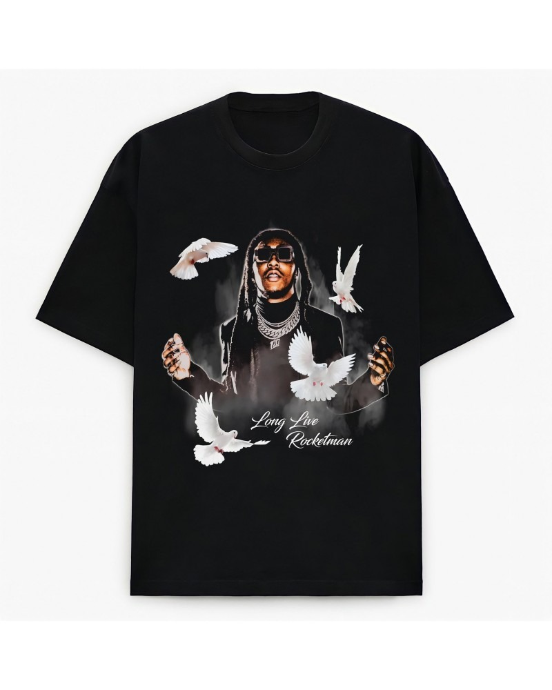 TakeOff Longlive Rocketman Tee - Black