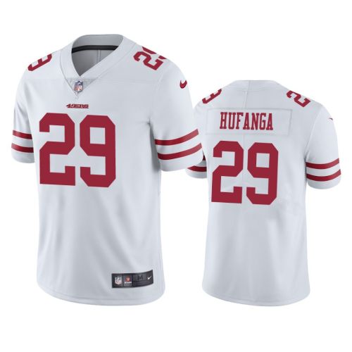 Talanoa Hufanga 29 San Francisco 49ers White Vapor Jersey