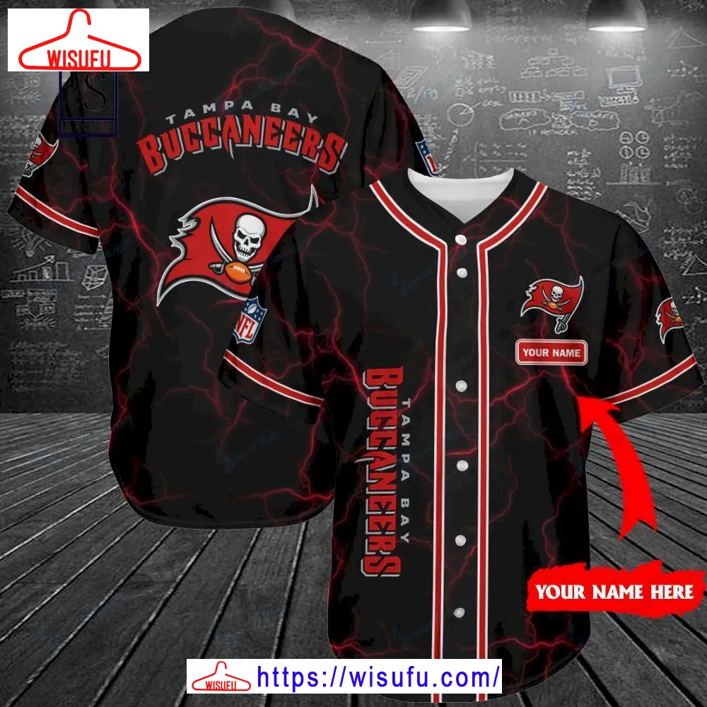 Tampa Bay Buccaneers Lightning Personalized Baseball Jersey, New Fashion Gifts