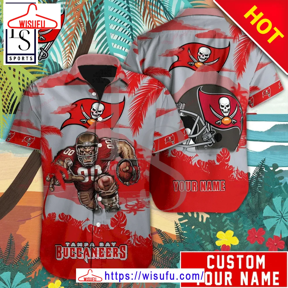 Tampa Bay Buccaneers Mascot Custom Name Hawaiian Shirt, New Fashion Gifts