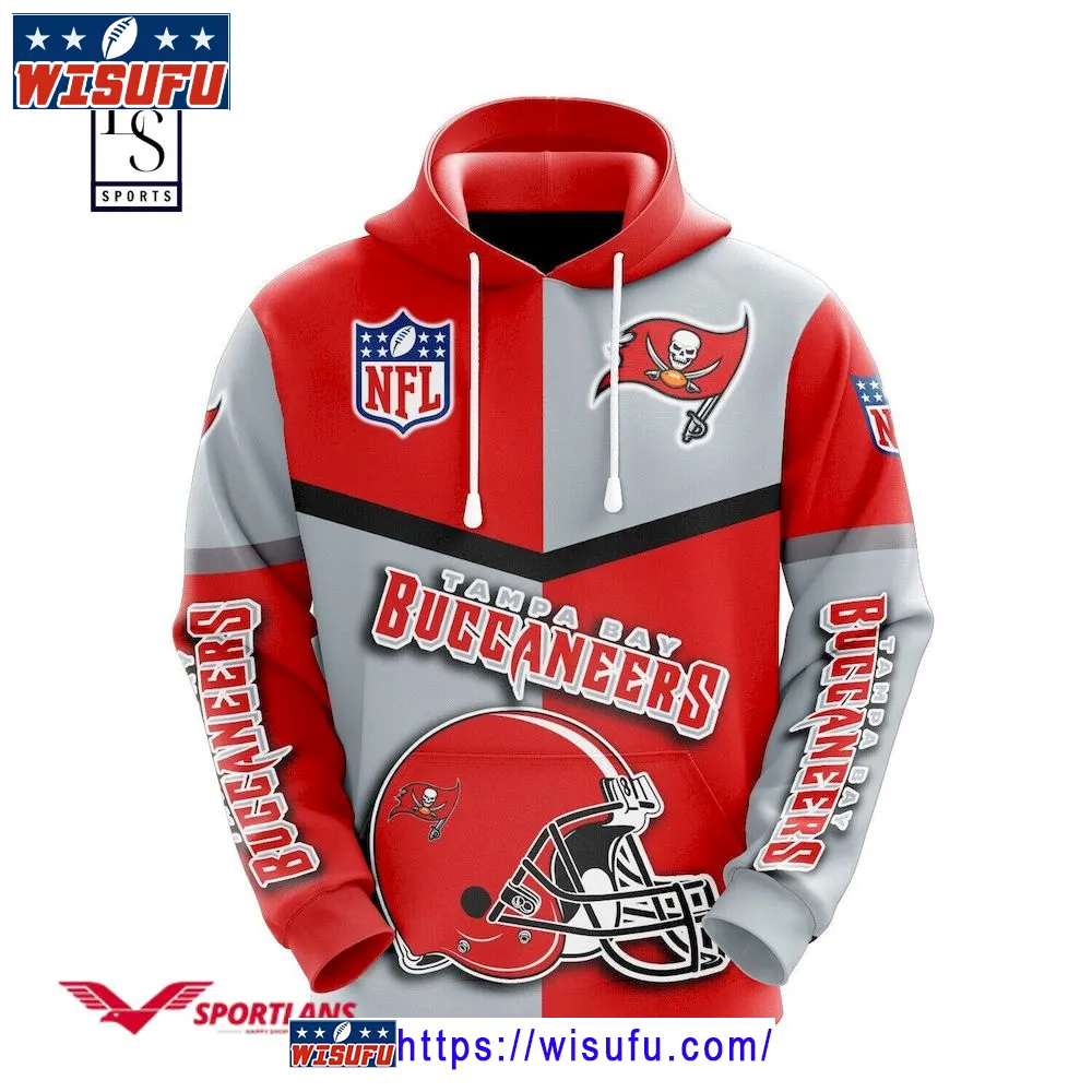 Tampa Bay Buccaneers NF.L Caro Hoodie 3d