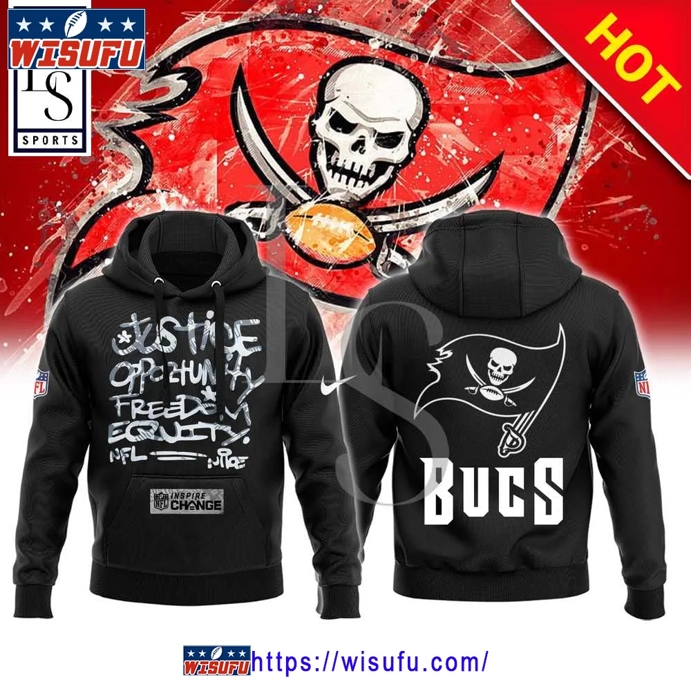 Tampa Bay Buccaneers NF.L Justice Opportunity Equity Freedom Hoodie 3d