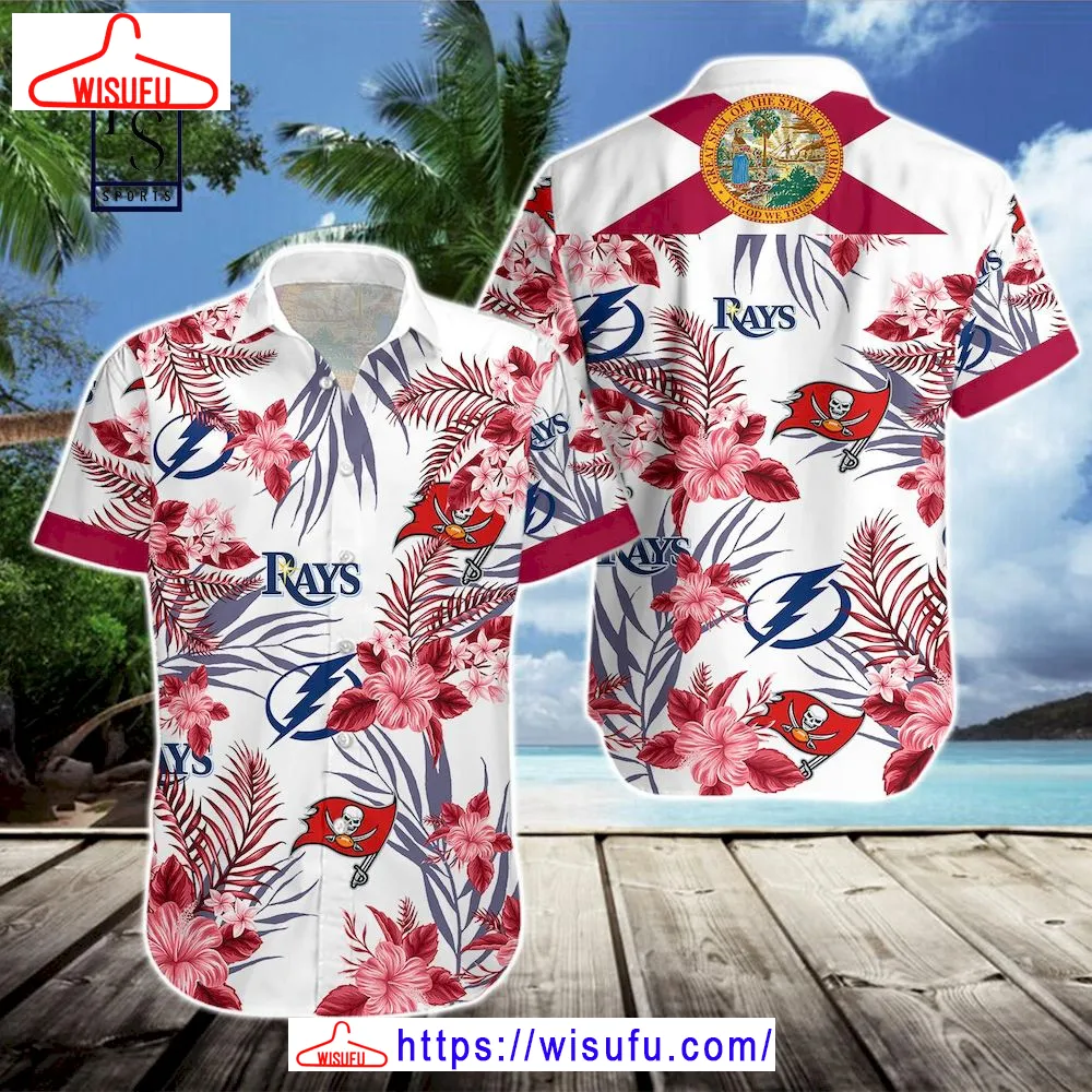 Tampa Bay Buccaneers Tampa Bay Lightning Hawaiian Shirt, New Fashion Gifts