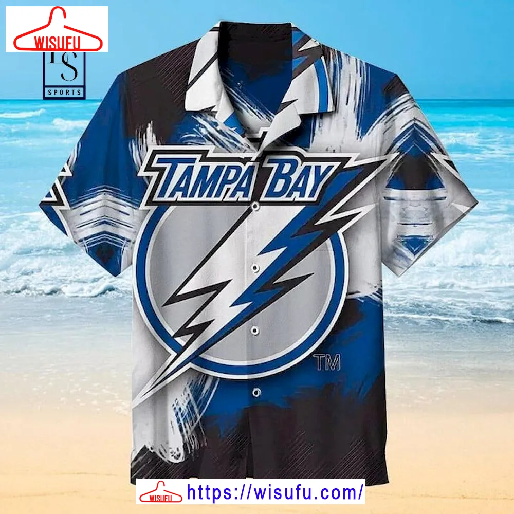 Tampa Bay Lightning Big Logo Hawaiian Shirt, New Fashion Gifts