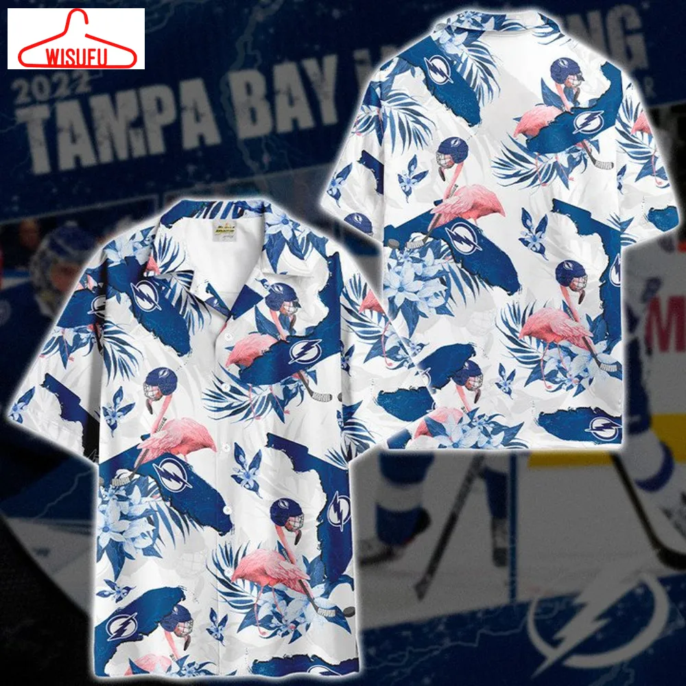 Tampa Bay Lightning Flamingo Hawaiian Beach Shirt, New Fashion Gifts