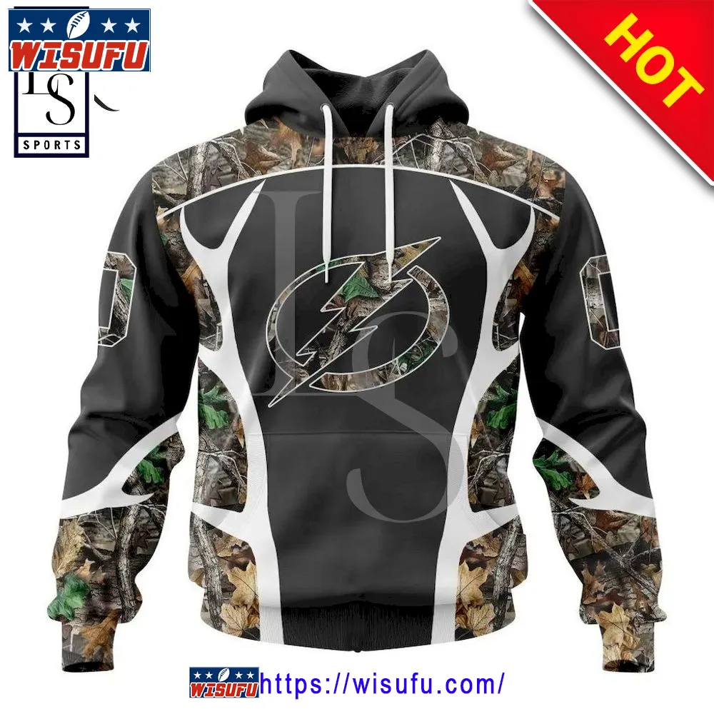 Tampa Bay Lightning Special Camo Hunting Personalized Hoodie