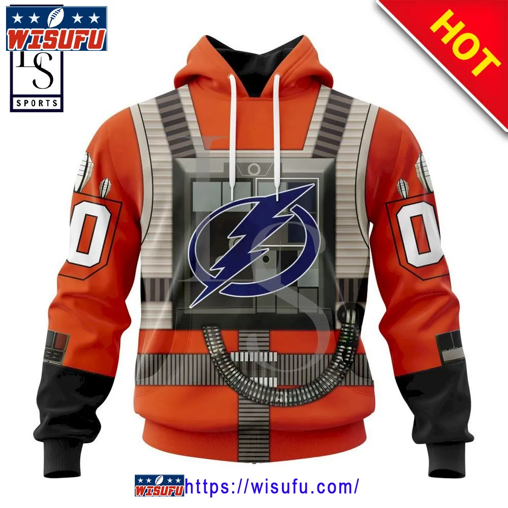 Tampa Bay Lightning Star Wars Rebel Pilot Personalized Hoodie