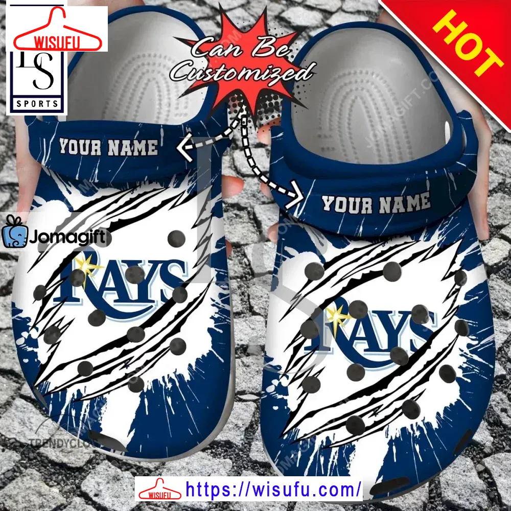 Tampa Bay Rays Ripped Claw Clogs Clog Shoes